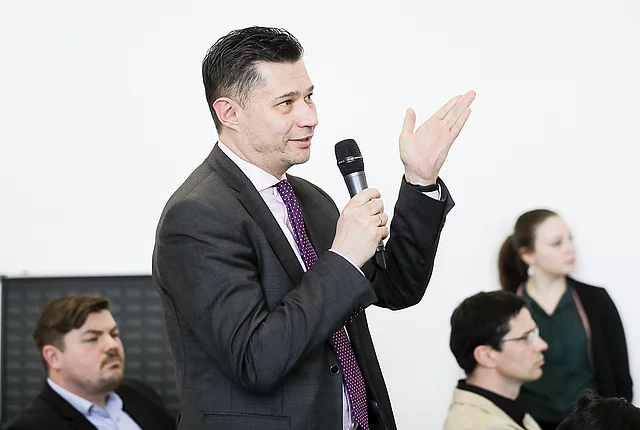 Event picture of the presentation of the Security Radar 2019 during a Paneldiscussion at the MuseumsQuartier in Vienna