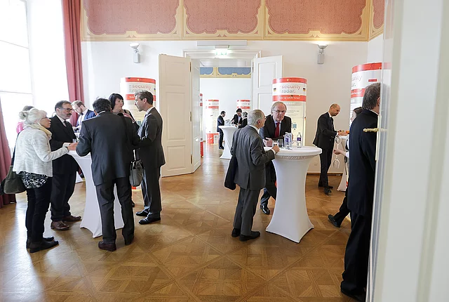 Event picture of the presentation of the Security Radar 2019 during a Paneldiscussion at the MuseumsQuartier in Vienna