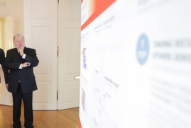 Event picture of the presentation of the Security Radar 2019 during a Paneldiscussion at the MuseumsQuartier in Vienna