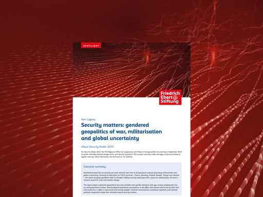 Security matters: gendered geopolitics of war, militarisation and global uncertainty