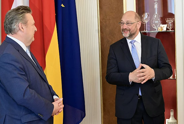 Picture of Dr. Michael Ludwig and Martin Schulz