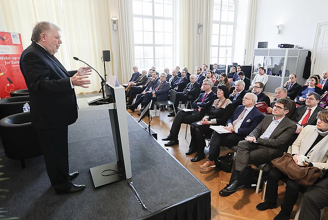 Event picture of the presentation of the Security Radar 2019 during a Paneldiscussion at the MuseumsQuartier in Vienna
