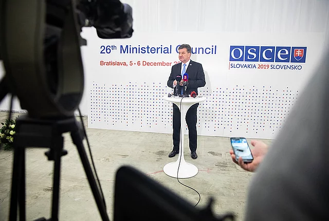 Image of the Cooperative Security Initiative presented at the OSCE Ministerial Council in Bratislava on 5 December 2019