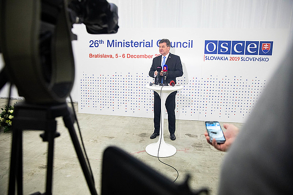 Image of the Cooperative Security Initiative presented at the OSCE Ministerial Council in Bratislava on 5 December 2019