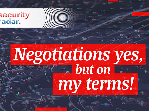 Negotiations Yes, But on Our Terms!