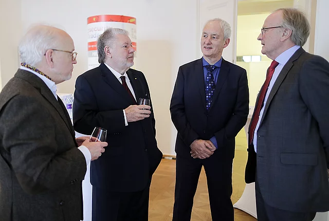 Event picture of the presentation of the Security Radar 2019 during a Paneldiscussion at the MuseumsQuartier in Vienna