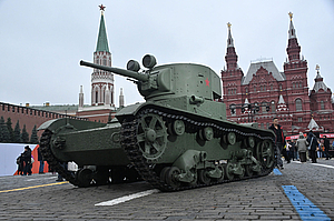 Moscow. The immersive museum "City of Living Stories" on Red Square, dedicated to the 84th anniversary of the 1941 military parade.