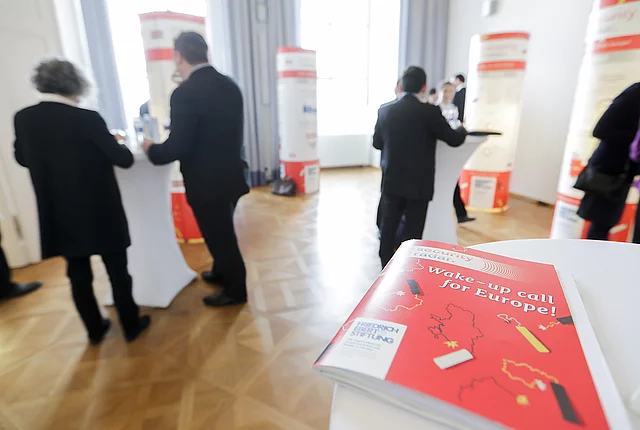 Event picture of the presentation of the Security Radar 2019 during a Paneldiscussion at the MuseumsQuartier in Vienna