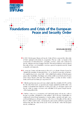 Foundations and crisis of the European Peace and Security Order