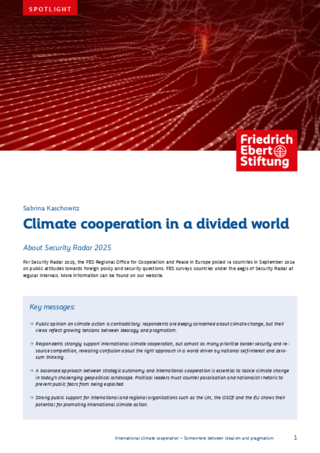 Climate cooperation in a divided world